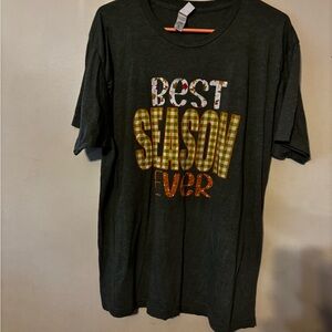 Tultex Dark Green 'Best Season Ever' Tee